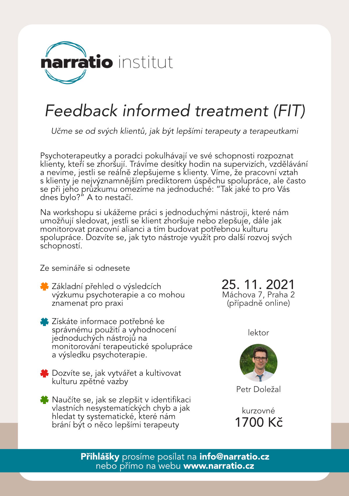 FIT Aneb Feedback Informed Treatment Narratio Institut